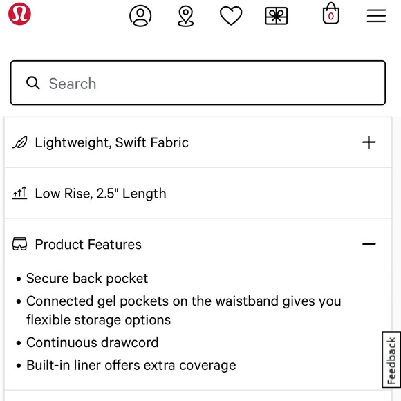 Lululemon Speed up shorts 2.5 lined pink camo and grey flower pattern available - Picture 5 of 11